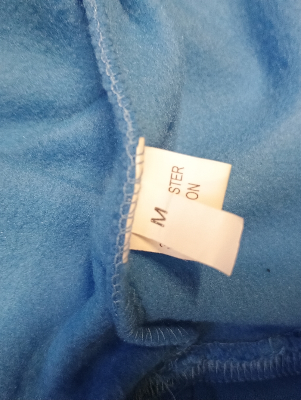 BRUH Women's Size M Blue Hoodie with White Text - Picture 6 of 6